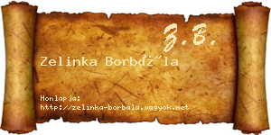 Zelinka Borbála névjegykártya